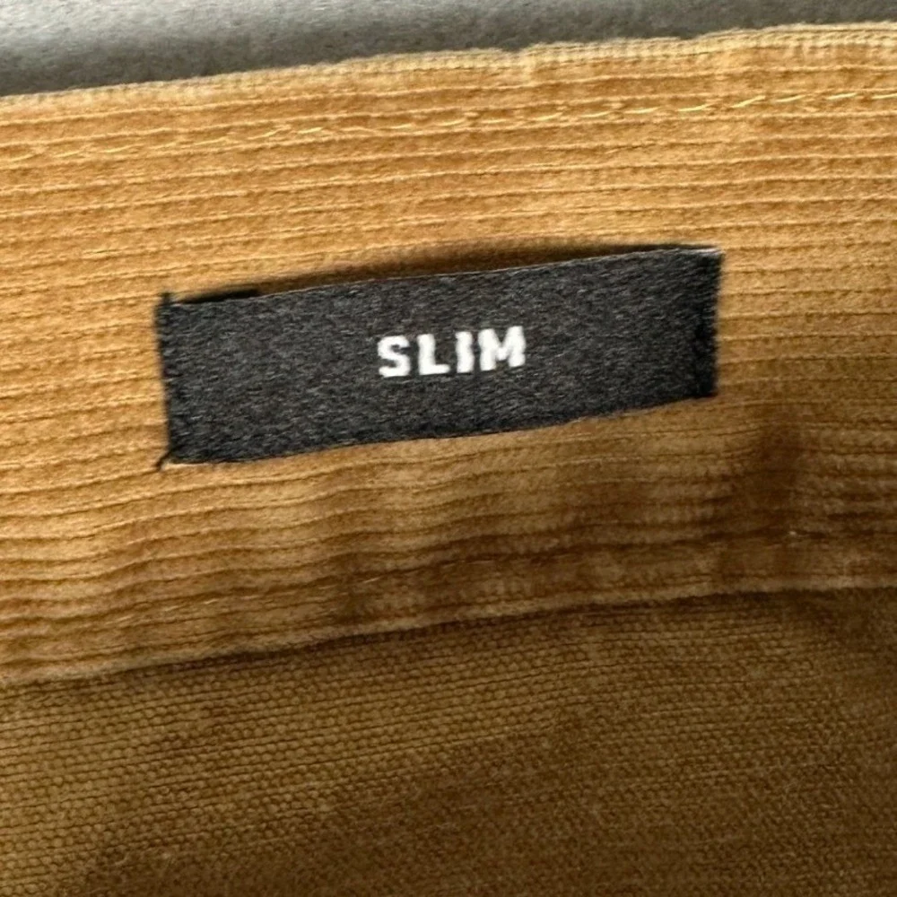 J Crew Pants Mens 32X30 Brown Camel Mercantile Flex Slim Fit Corduroy 5-Pocket